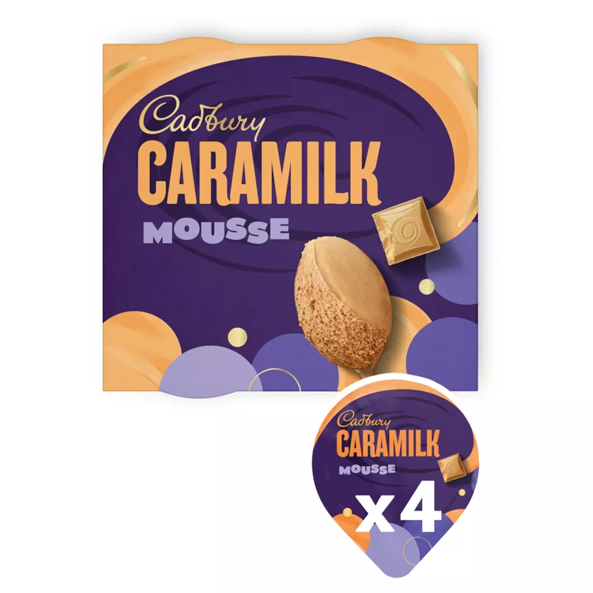 Cadbury Caramilk Mousse 4 x 45g (180g)