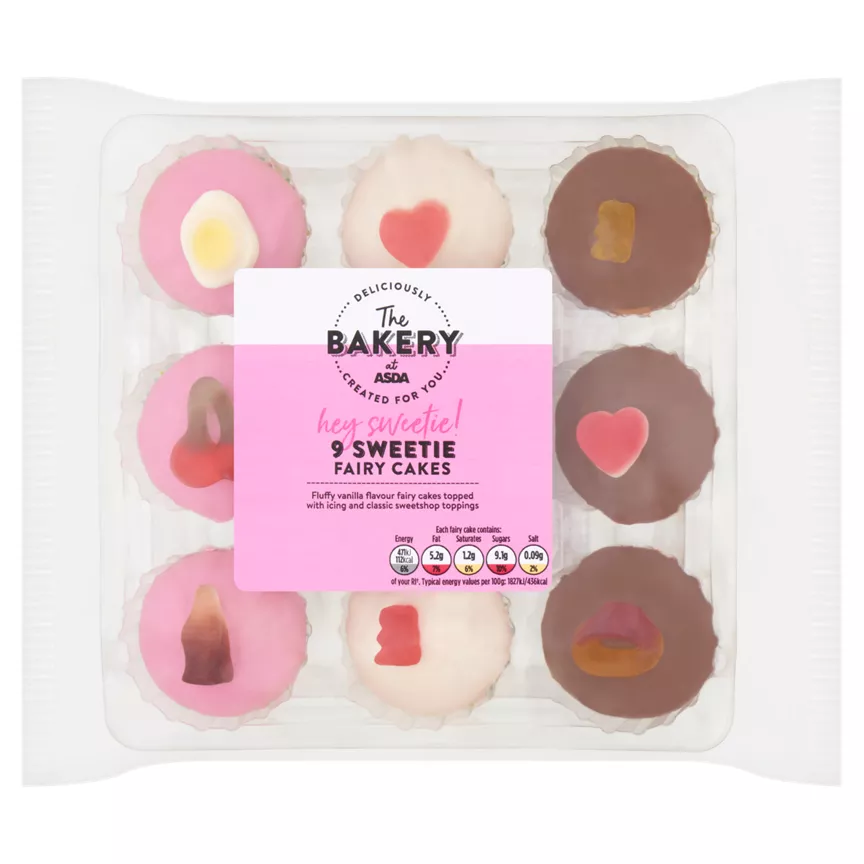 The BAKERY at ASDA 9 Sweetie Fairy Cakes