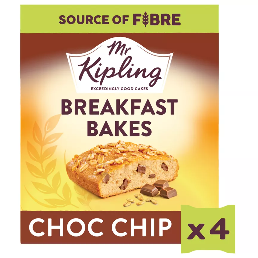 Mr Kipling 4 Breakfast Bakes Choc Chip