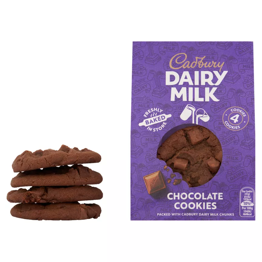 Cadbury Dairy Milk Chocolate Cookies 4pk