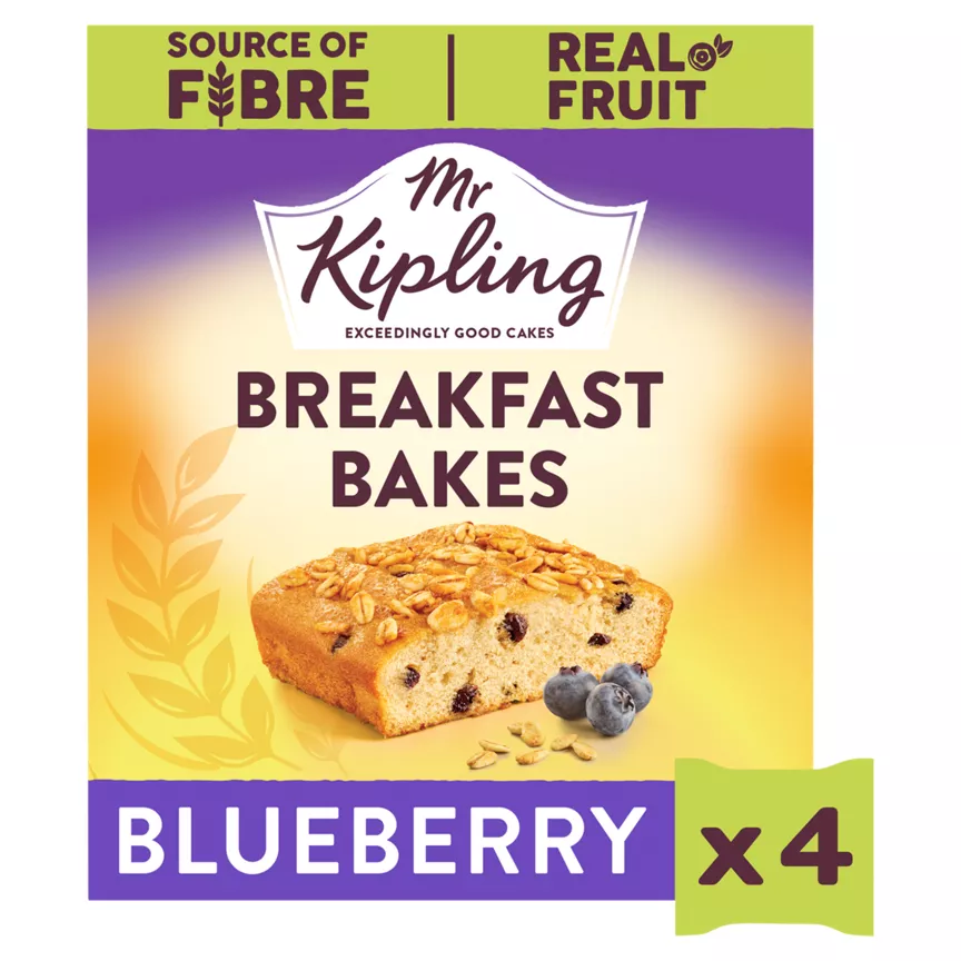 Mr Kipling 4 Breakfast Bakes Blueberry