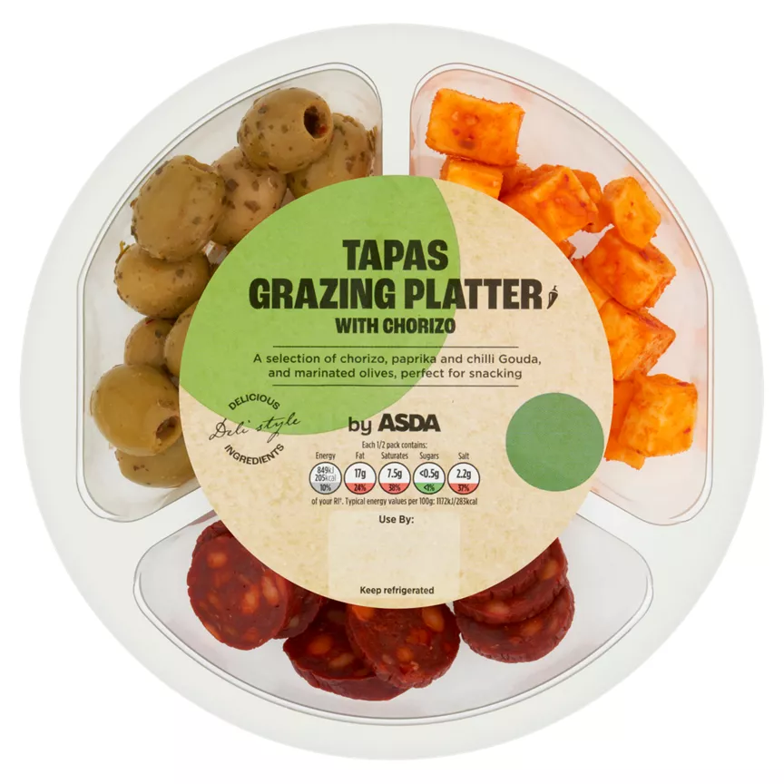 ASDA Tapas Grazing Platter with Chorizo 145g