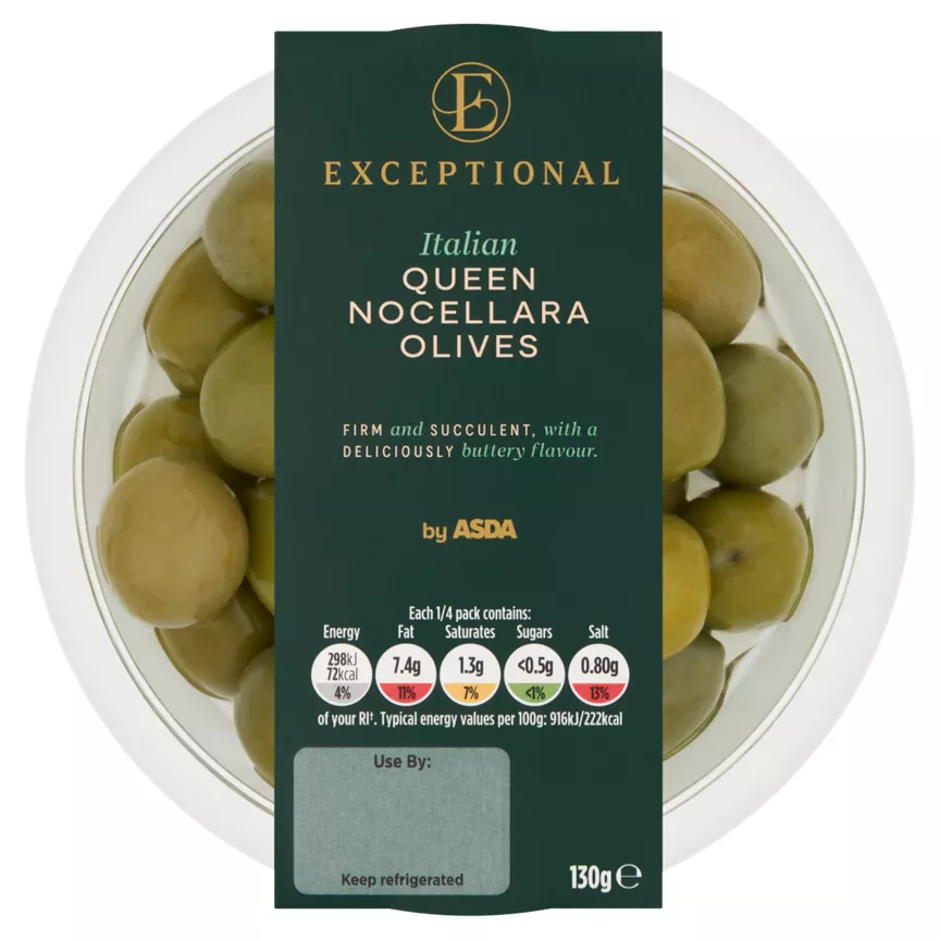 Exceptional by ASDA Italian Queen Nocellara Olives 130g