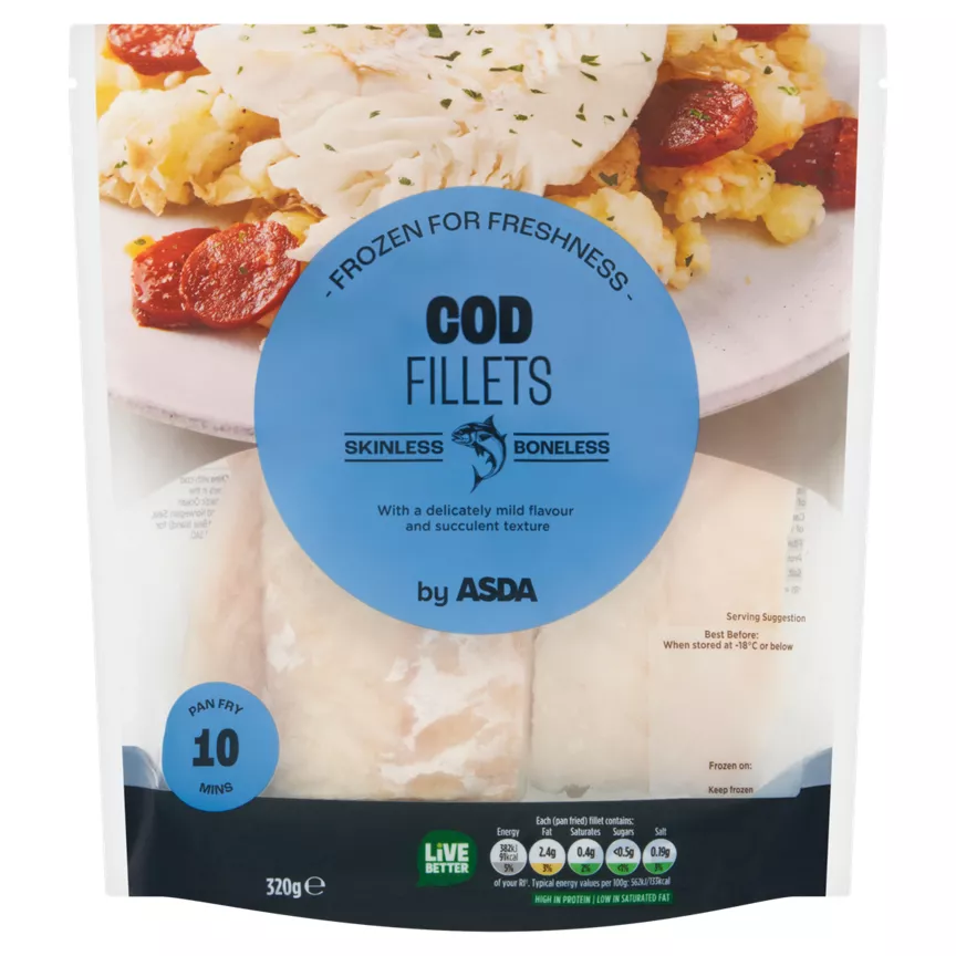 ASDA Cod Fillets 320g