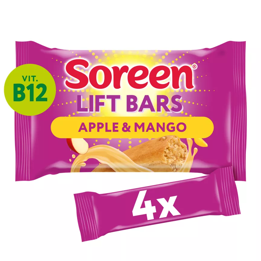 Soreen Lift Bars Apple & Mango 4 x 42g (168g)