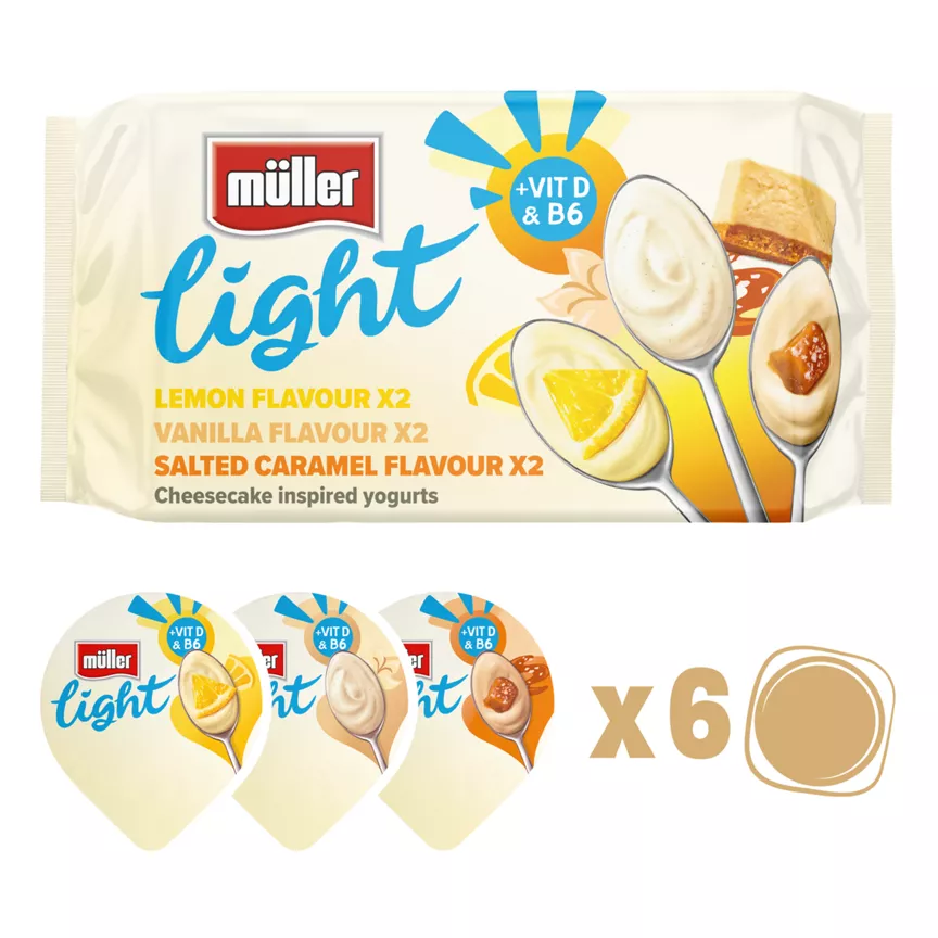 Muller Light Cheesecake Inspired Yogurt 6 x 140g (180g)