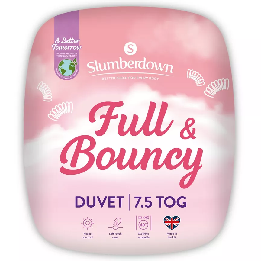 Slumberdown Full & Bouncy 7.5 Tog Duvet - Single