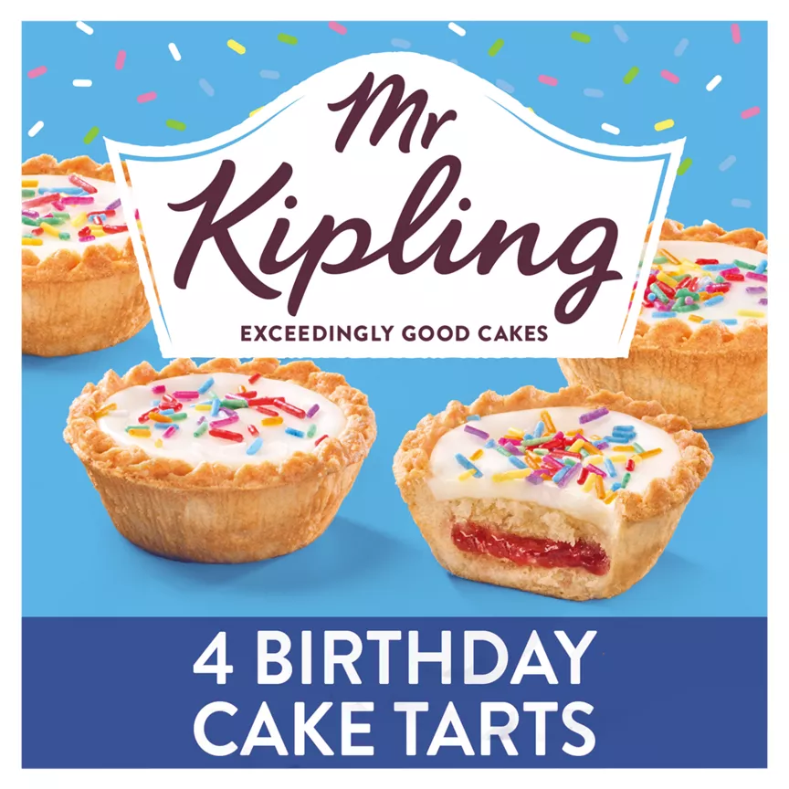 Mr Kipling 4 Birthday Cake Tarts