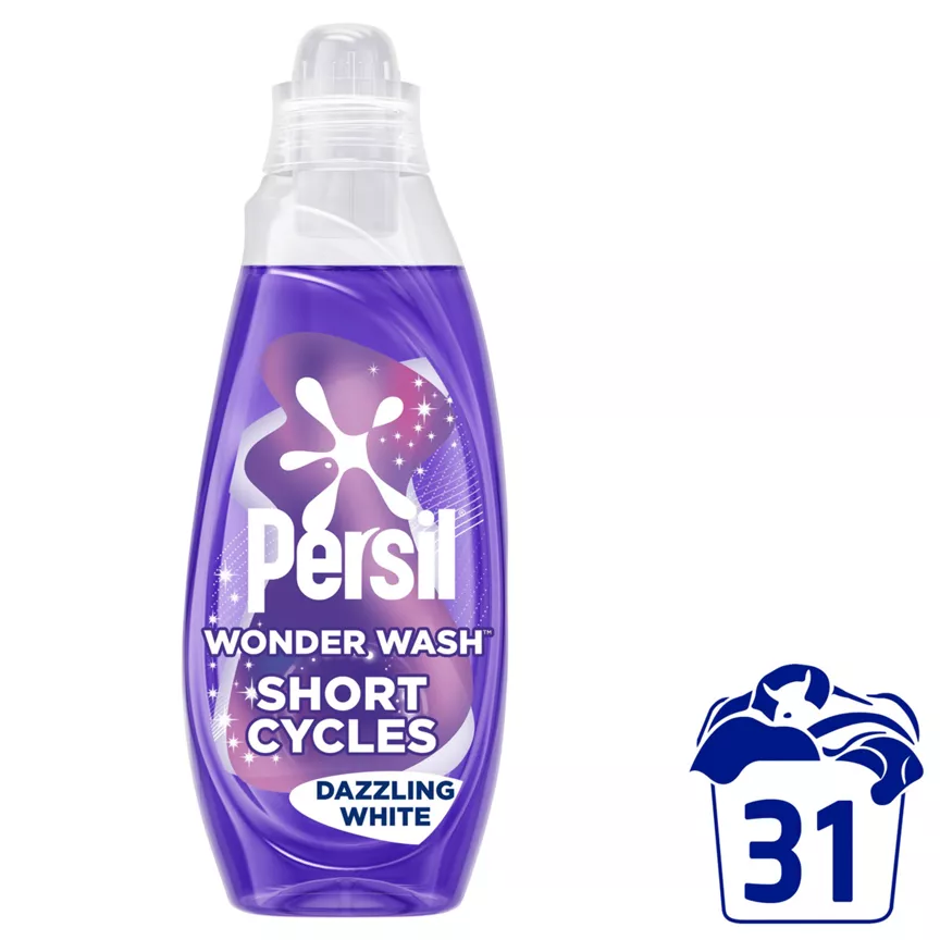 Persil Wonder Wash Liquid Detergent Dazzling White 837 ml (31 Washes)