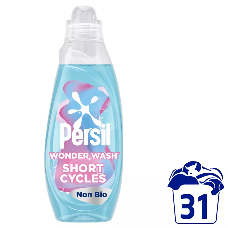 Persil Wonder Wash Liquid Detergent Sensitive* Non Bio 837 ml (31 washes)