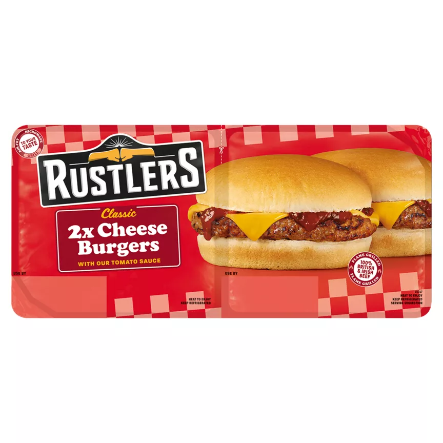 Rustlers Classic 2 Cheese Burger 222g