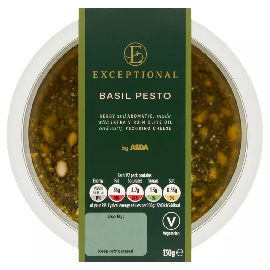 Exceptional by ASDA Basil Pesto 130g