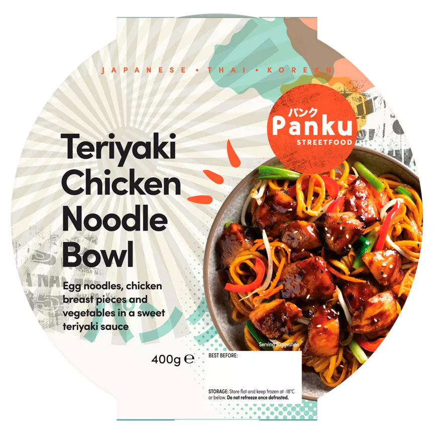 Panku Streetfood Teriyaki Chicken Noodle Bowl 400g