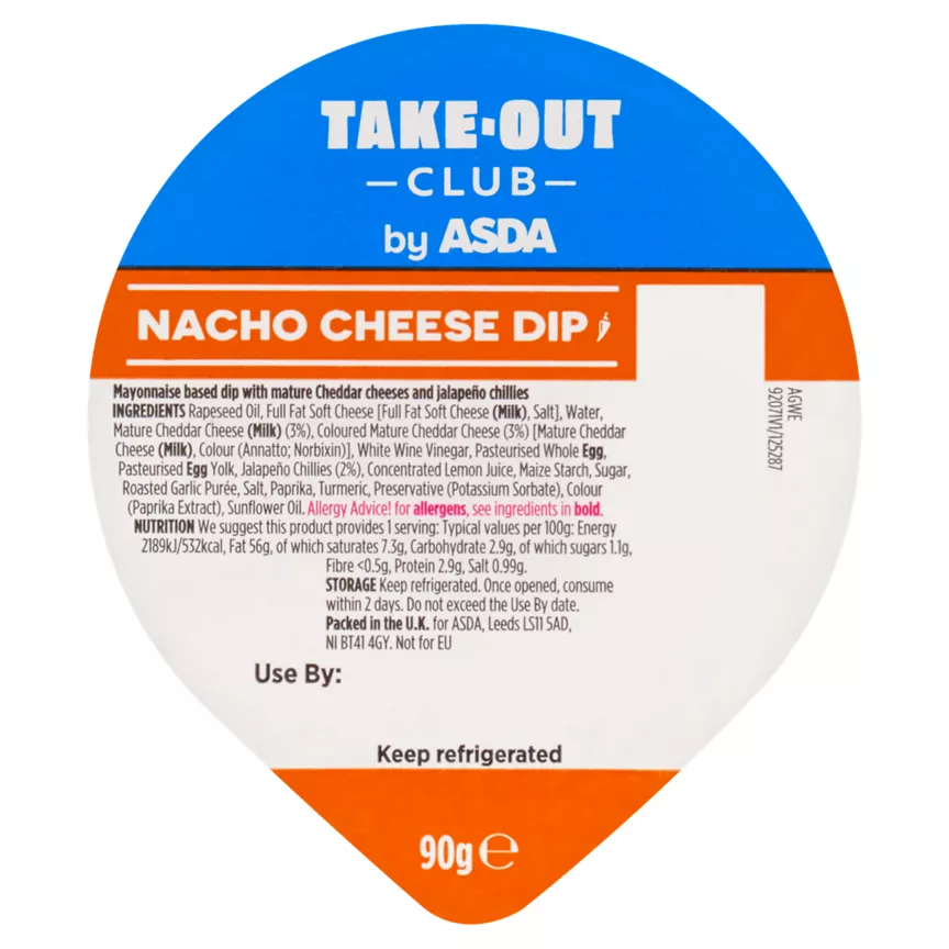 Takeout Club by ASDA Nacho Cheese Dip 90g