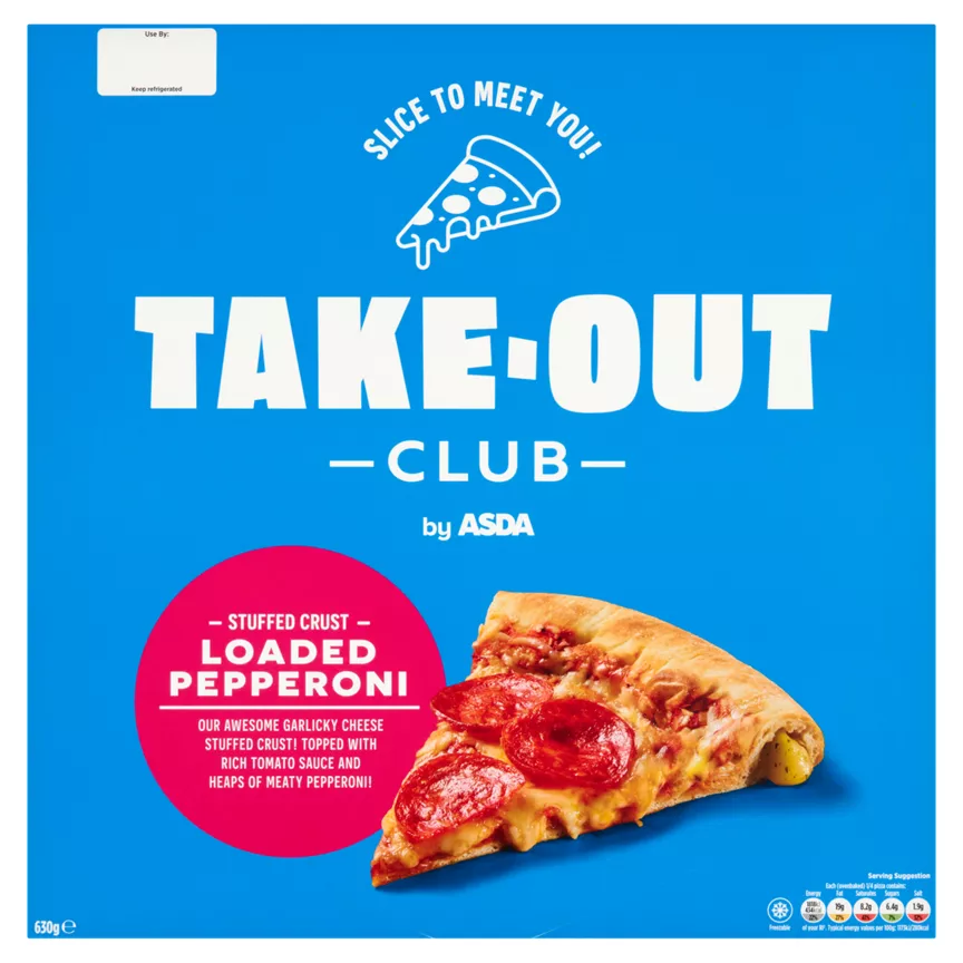 Takeout Club by ASDA Stuffed Crust Loaded Pepperoni 630g