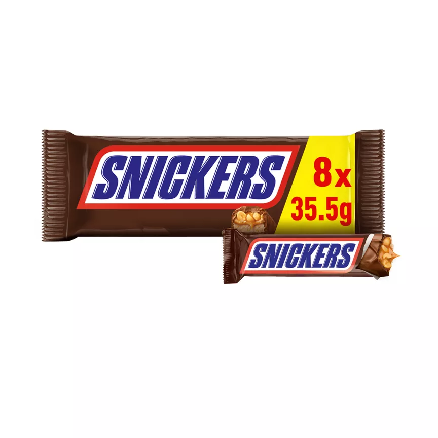 Snickers Chocolate Snack Size Bars Multipack 8 x 35.5g