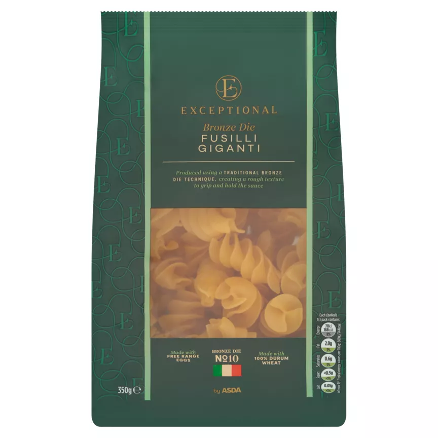 Exceptional by ASDA Bronze Die No 10 Fusilli Giganti 350g