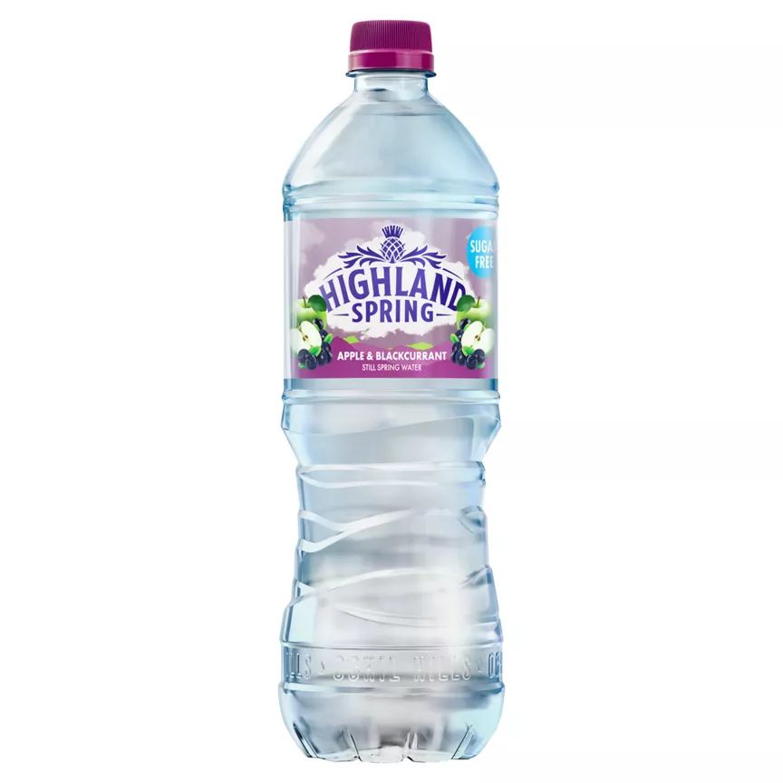 Highland Spring Apple & Blackcurrant Still Flavoured Spring Water 750ml