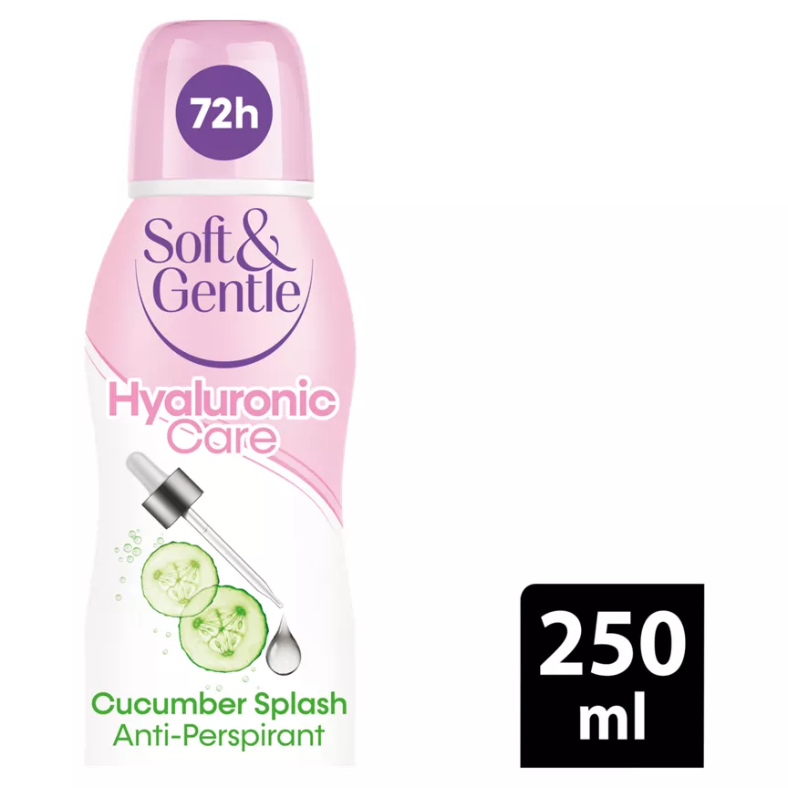 Soft & Gentle 72h Skin Expert Hyaluronic Care Cucumber Splash Anti-Perspirant Deodorant 250ml