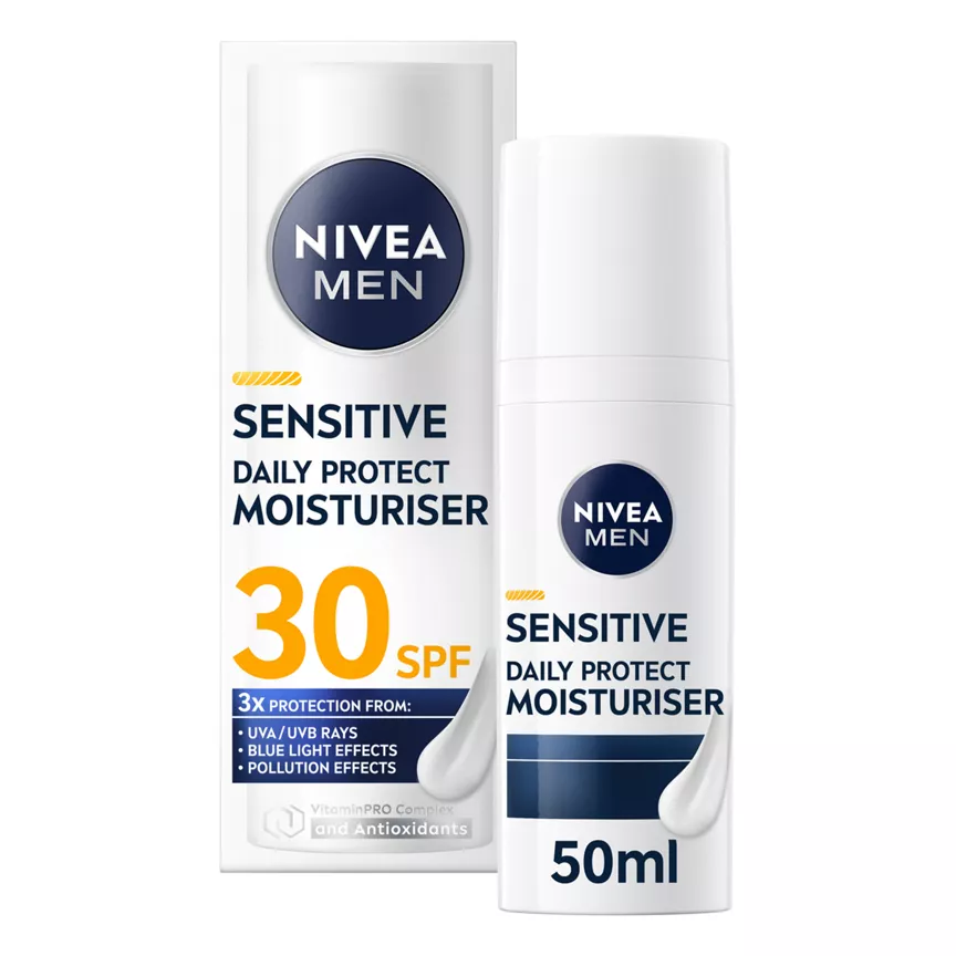 Nivea SENSITIVE Daily Protect Moisturiser SPF 30 50ML