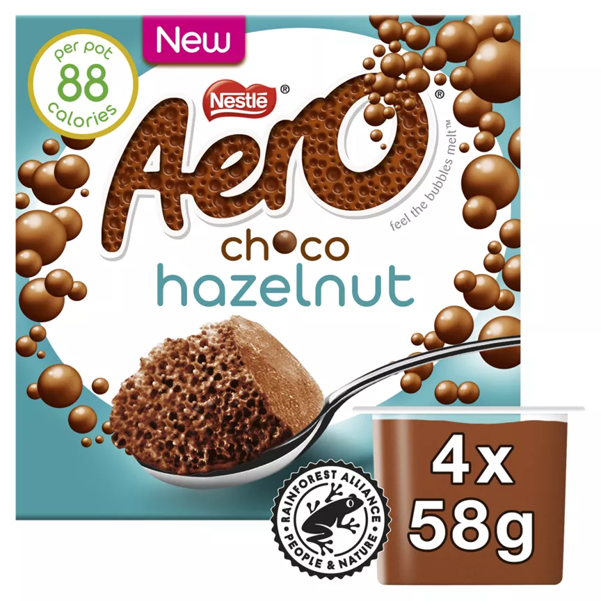 Aero Choco Hazelnut 4 x 58g (232g)