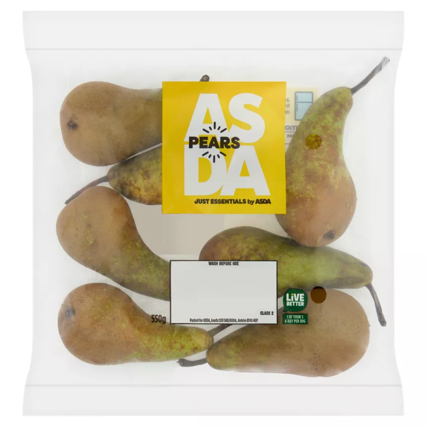 JUST ESSENTIALS by ASDA Pears 550g