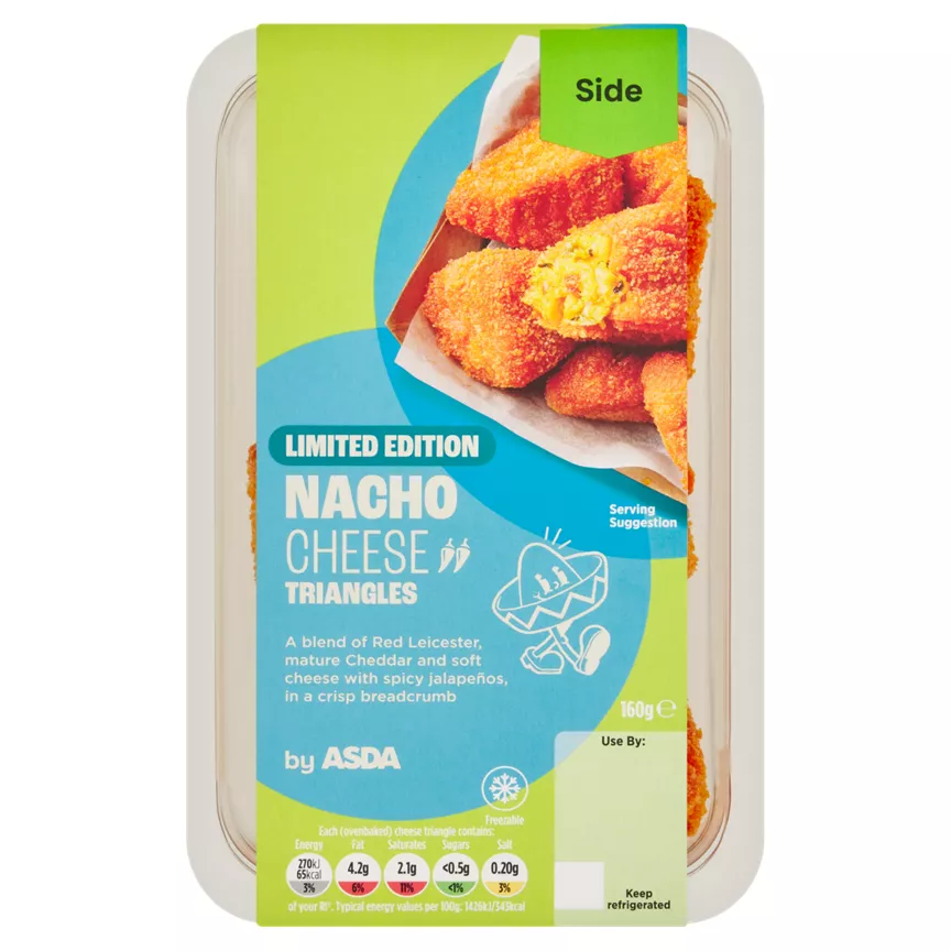 ASDA Limited Edition Nacho Cheese Triangles 160g