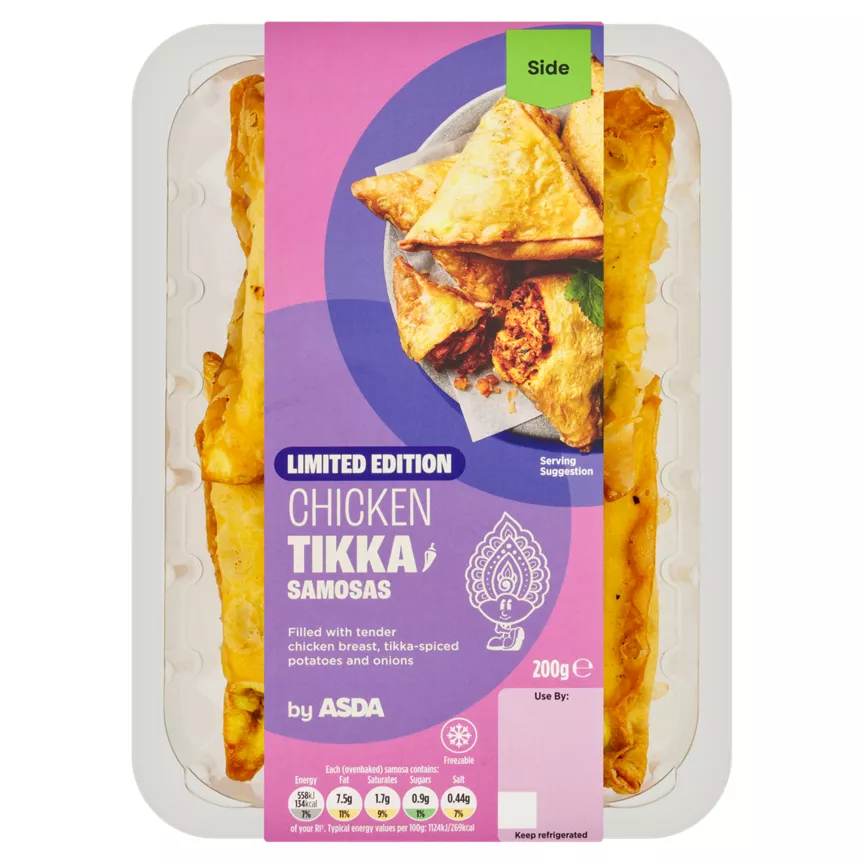 ASDA Limited Edition Chicken Tikka Samosas 200g