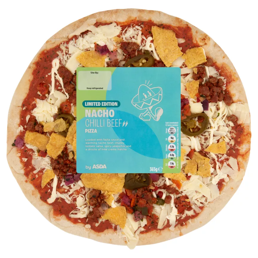ASDA Limited Edition Nacho Chilli Beef Pizza 365g