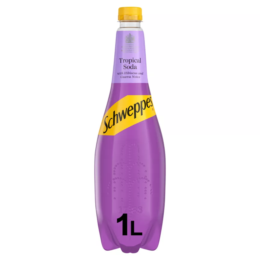 Schweppes Tropical Soda 1L Bottle - Image 1