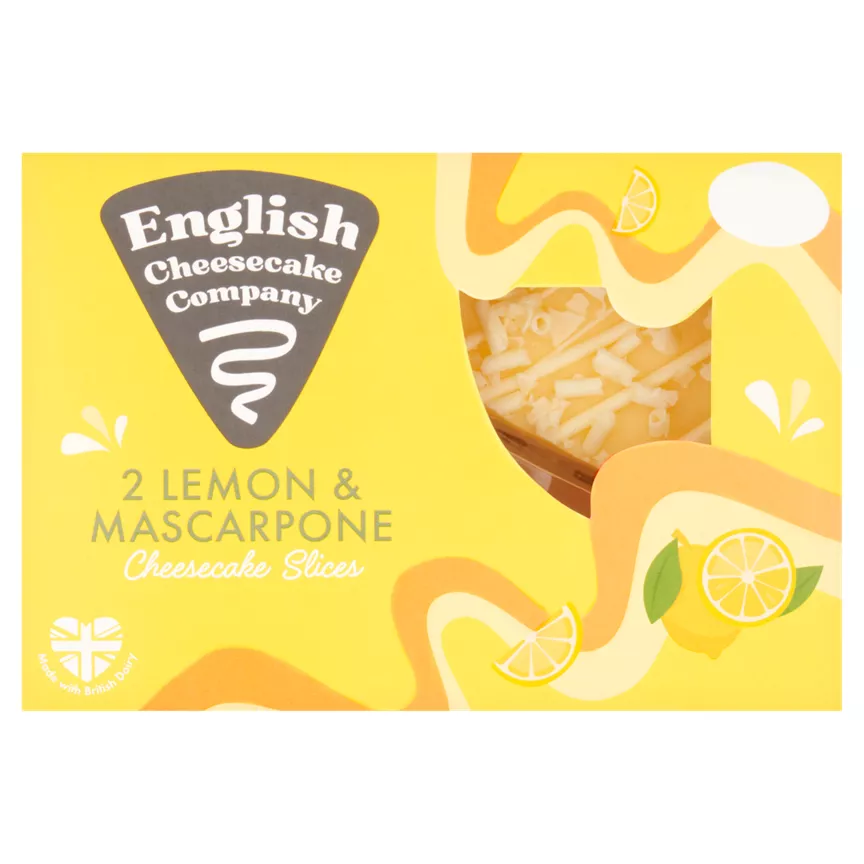 English Cheesecake Company 2 Lemon & Mascarpone Cheesecake Slices 180g