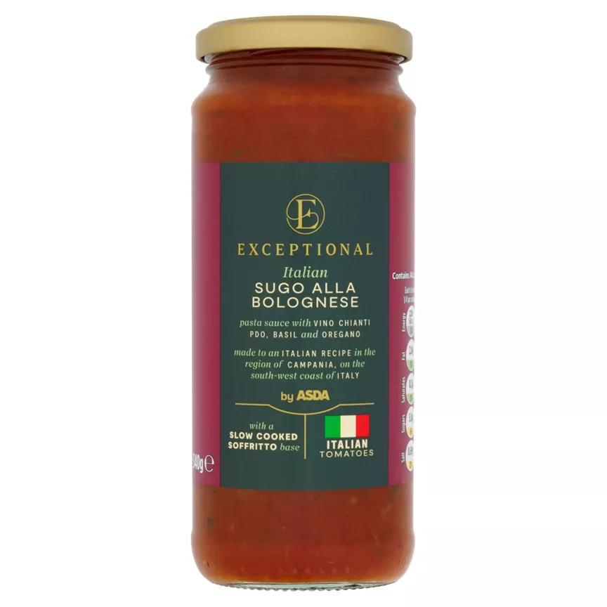 Exceptional by ASDA Italian Sugo Alla Bolognese 340g