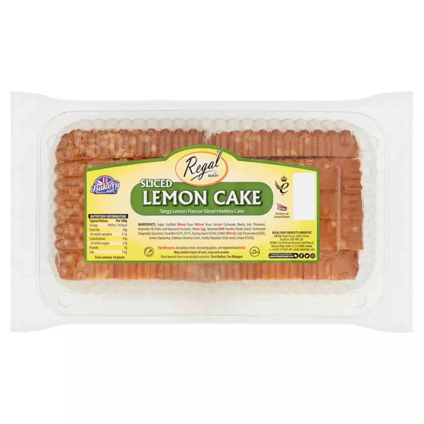 Regal Bakery Sliced Lemon Cake