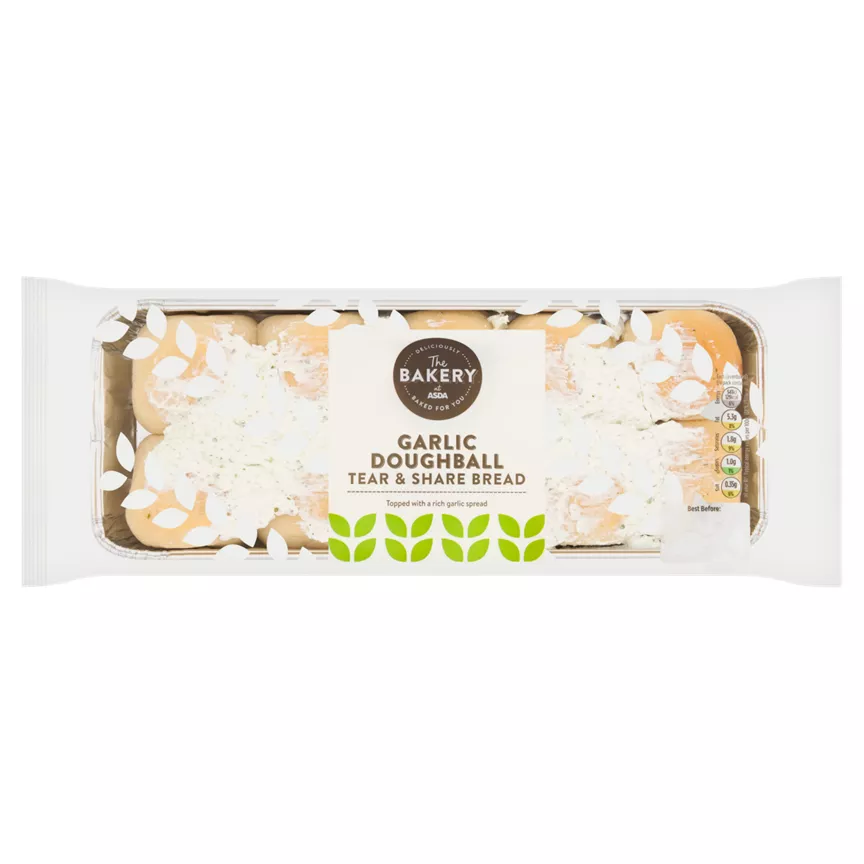 The BAKERY at ASDA Garlic Doughball Tear & Share Bread 165g