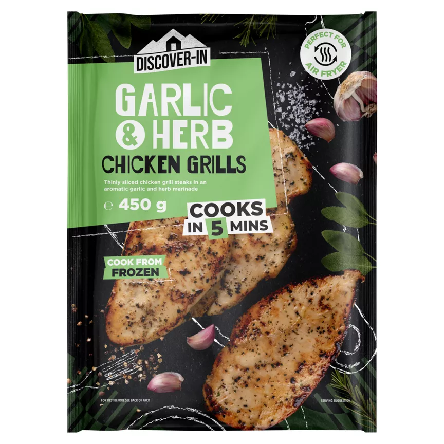 Discover-In Garlic & Herb Chicken Grills 450g