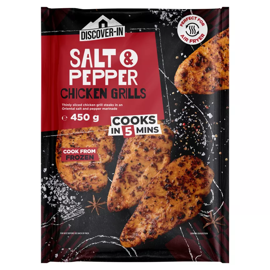 Discover-In Salt & Pepper Chicken Grills 450g