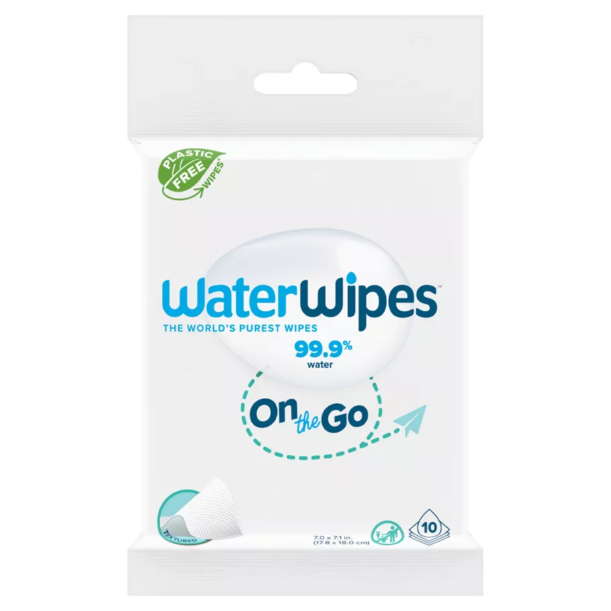 WaterWipes 10 on the Go Wipes