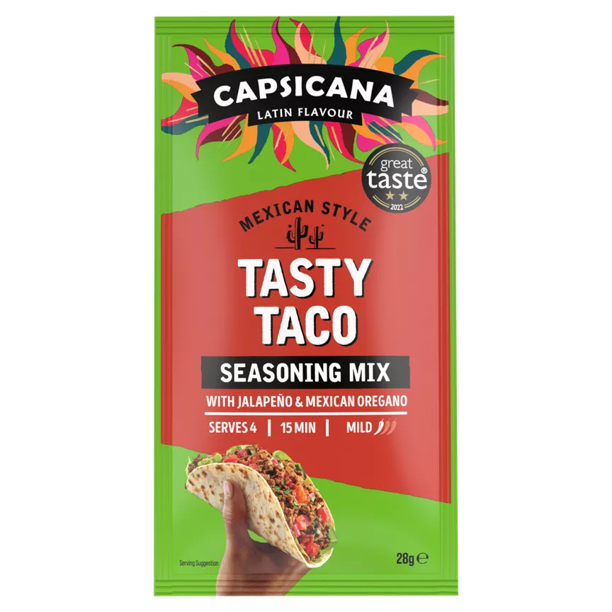 Capsicana Latin Flavour Mexican Style Tasty Taco Seasoning Mix 28g