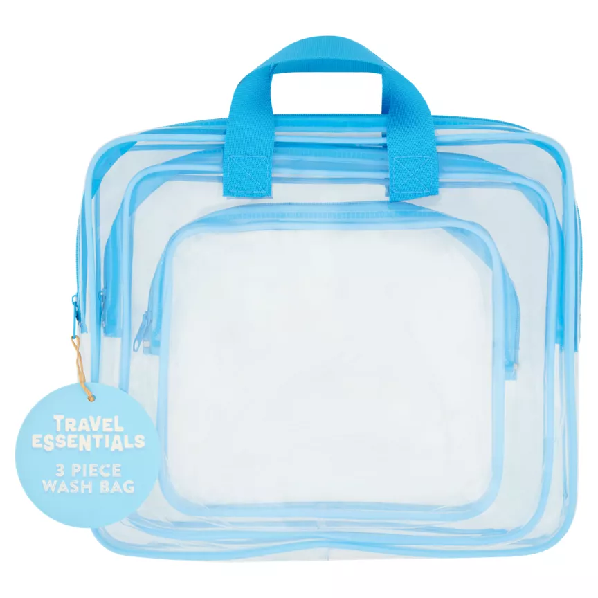 Travel Essentials 3 Piece Wash Bag