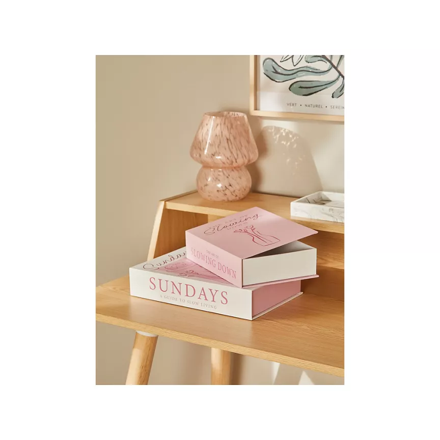 George Home Pink Storage Books – Set of 2