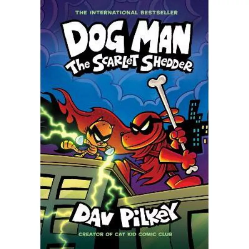 Kids Dog Man: The Scarlet Shedder (Dog Man #12) (PB) by Dav Pilkey