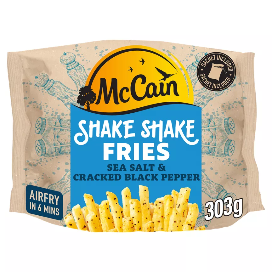 McCain Sea Salt & Cracked Black Pepper Shake Shake Fries 303g