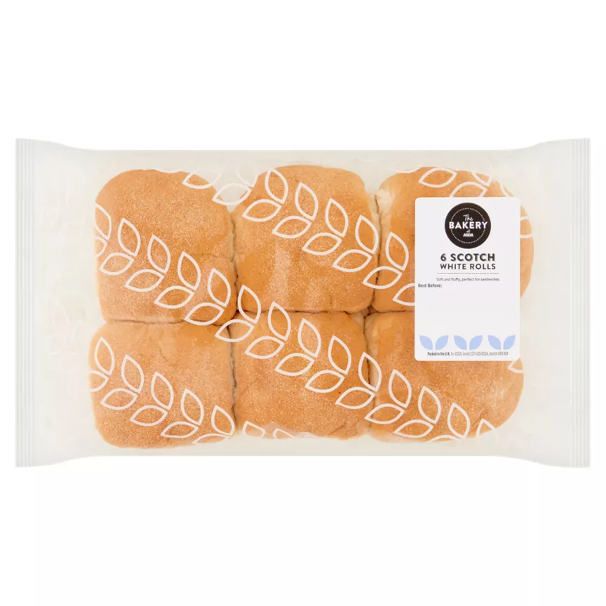 The BAKERY at ASDA 6 Scotch White Rolls