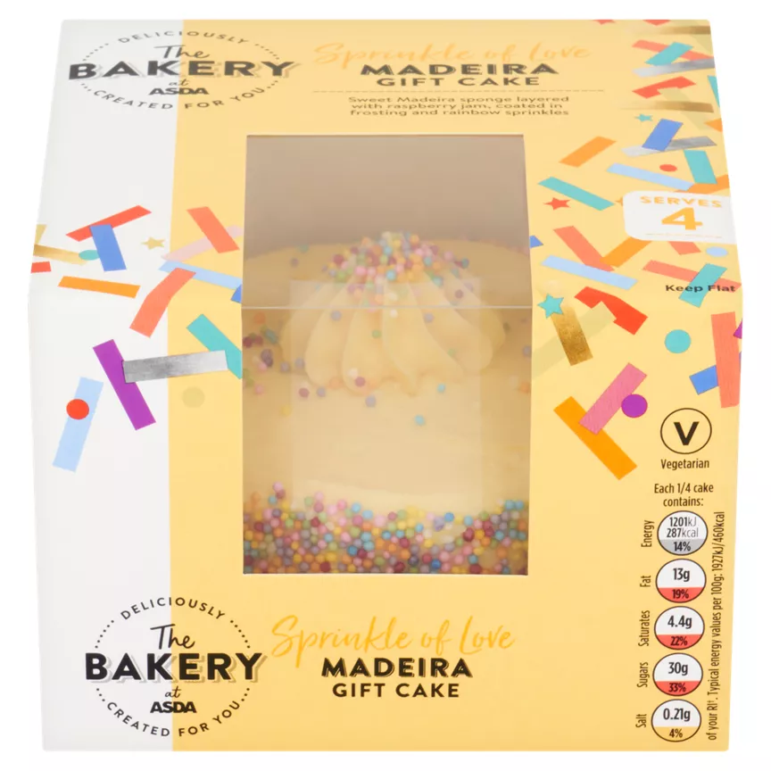 The BAKERY at ASDA Madeira Gift Cake