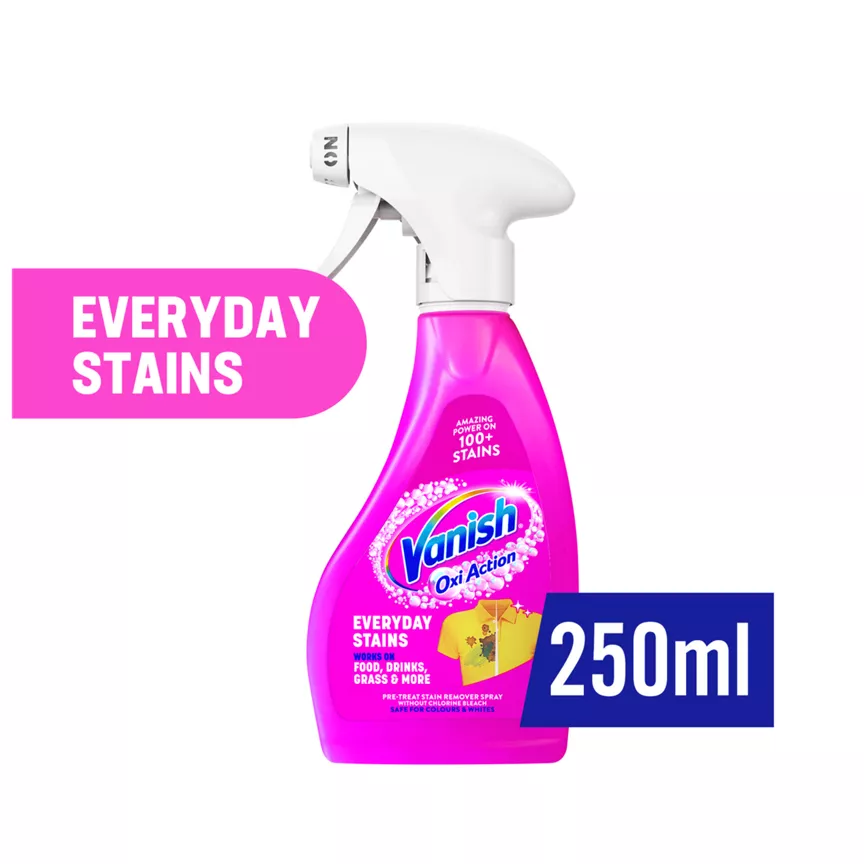Vanish Oxi Action Fabric Stain Remover Pre-Wash Spray 250ml