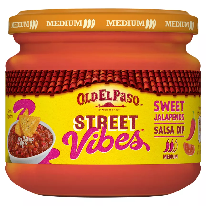 Old El Paso Street Vibes Sweet Jalapenos Salsa Dip 335g