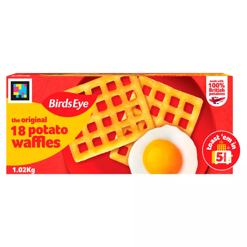 Birds Eye 18 The Original Potato Waffles 1.02kg