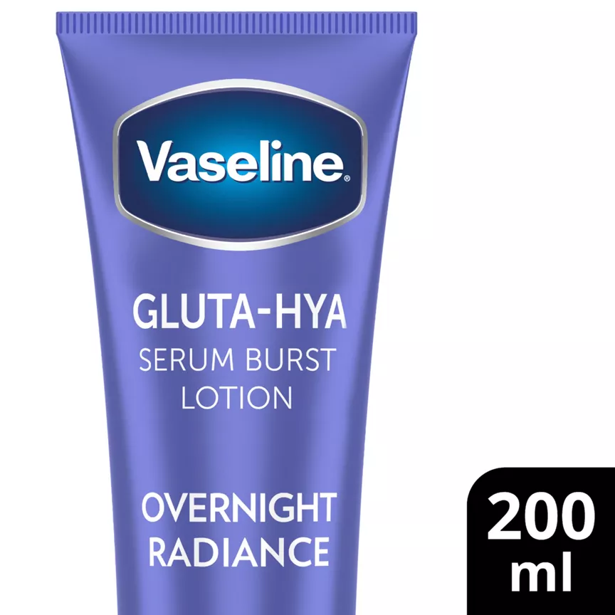 Vaseline Serum Burst Lotion Gluta-Hya Overnight Radiance 200 ml