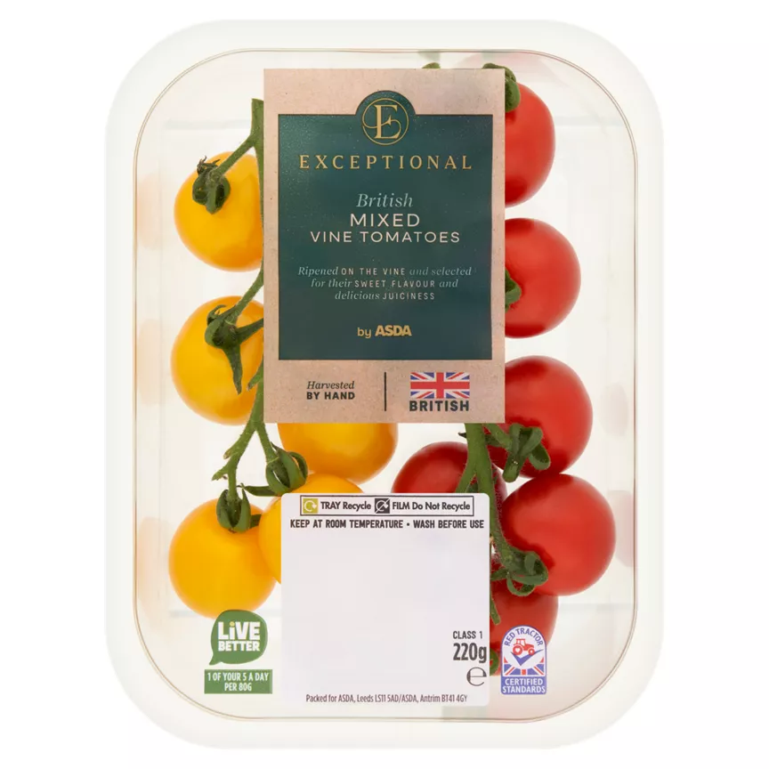 Exceptional by ASDA British Mixed Vine Tomatoes 220g