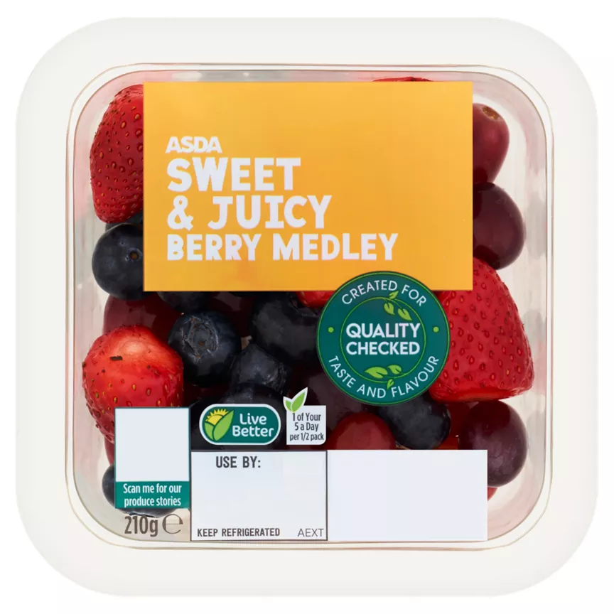 ASDA Sweet & Juicy Berry Medley 210g